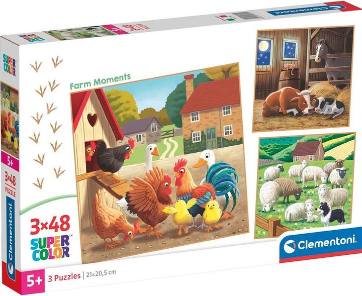 Image du produit Clementoni Puzzle Ferme 3x48 pcs. (48 pièces)