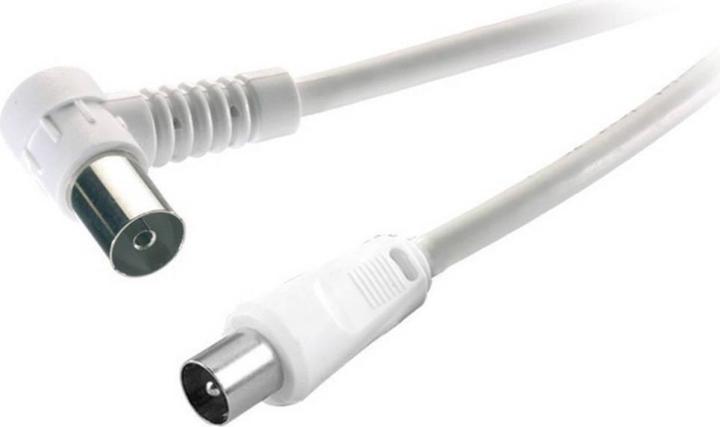 Actual product image SpeaKa Professional Speaka antenna cable antenna plug 75 â"¦ - antenna socket 75 â"¦ angled 15 m (75 dB, Antenna cable)
