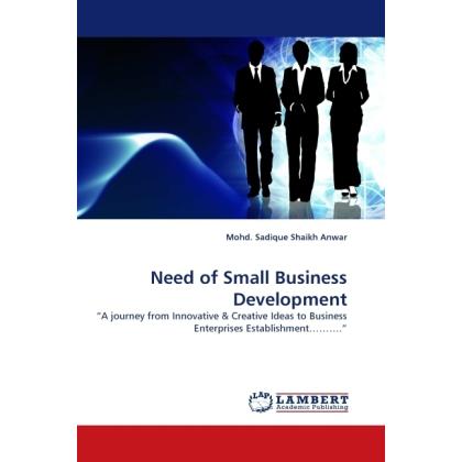 Need of Small Business Development, Fachbücher von Mohd. Sadique Shaikh Anwar