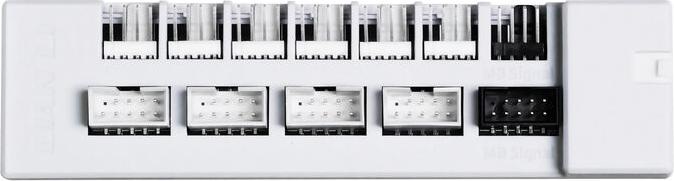 Productafbeelding Lian-Li EDGE HUB, 4x USB, 6x PWM - weiss