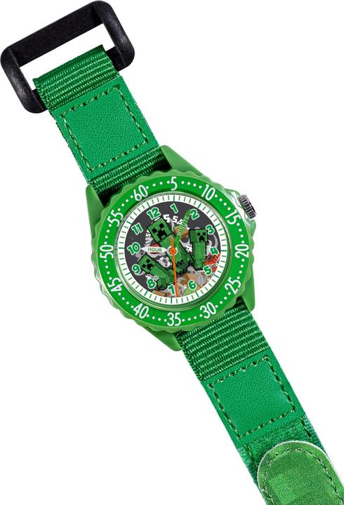 Produktbild Disney Minecraft "Zeit-Lehrer" Uhr mit Stoff (Analoguhr)