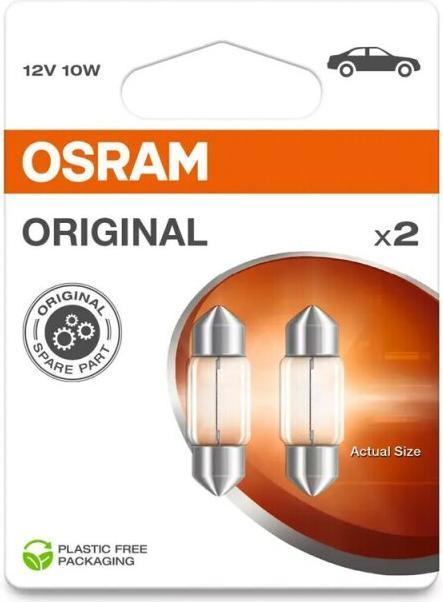 Produktbild Osram 4062172396189 Soffitten Leuchtmittel Original Line C10W 10 W 12 V (C10W)