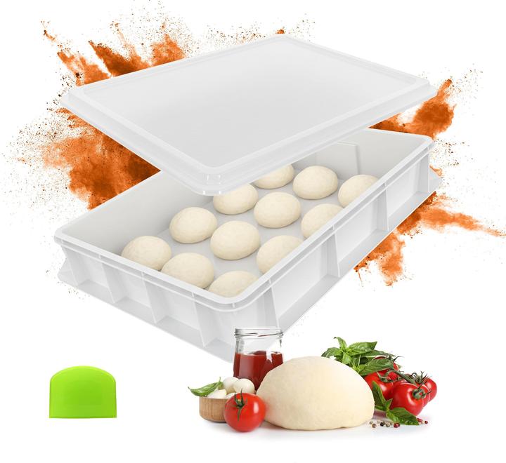 Relaxdays Pizzaballenbox mit Deckel