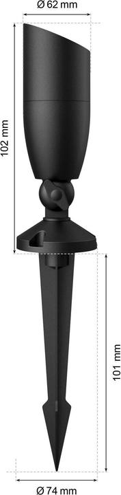 Produktbild WiZ Ground Spot Extension (270 lm, IP65)