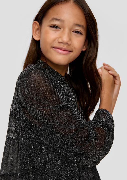 Actual product image s.Oliver Bluse Mesh-Bluse mit Glitzergarn (L)