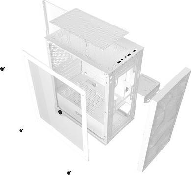 Produktbild Darkflash Tech Darkflash M305 Mesh computer case without fans (White) (ITX, Mini-ATX)