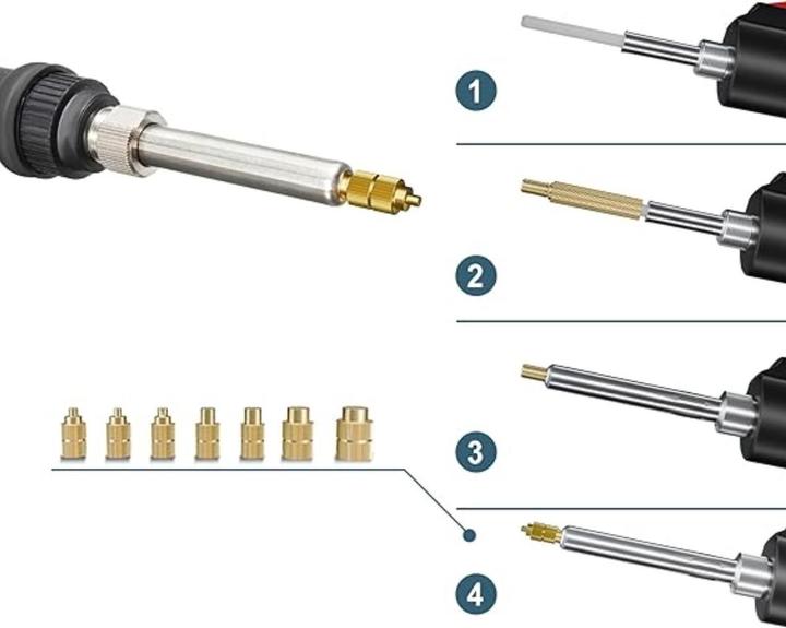 Actual product image Purecrea Soldering iron Melting aid Threaded inserts Insert M2-M8