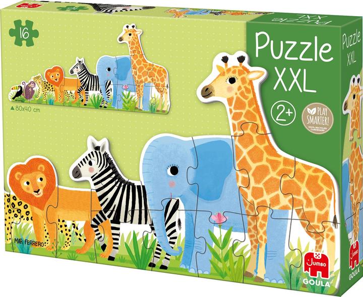 Produktbild Jumbo Puzzle XXL Dschungel, von klein.D53426 (16 Teile)