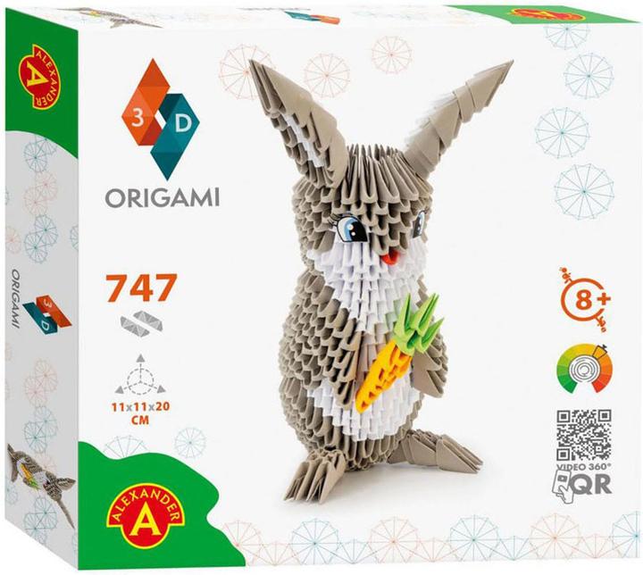 Actual product image Selecta Spielzeug ORIGAMI 3D - Bunny, 747pcs. (747 pieces)