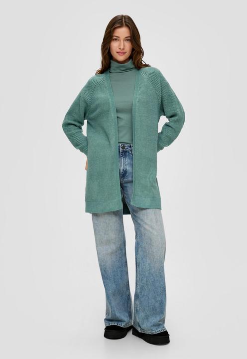 Produktbild s.Oliver Strickjacke Lange Strickjacke aus Baumwollmix (S)