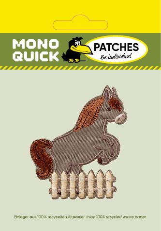 Actual product image Mono Quick Pferd grau mit Zaun (1 pcs., 6.70 x 5.90 cm)