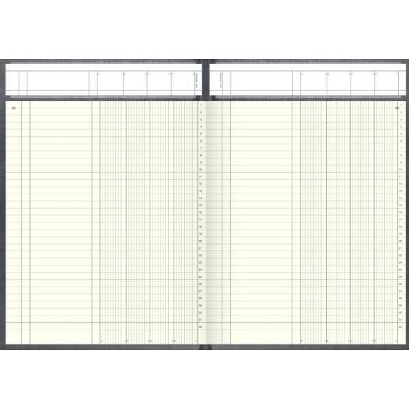 Thumbnail - König & Ebhardt, Heft + Block, Spaltenbuch 86-11042 4-Spalten, 32 Zeilen Spalten (A4)