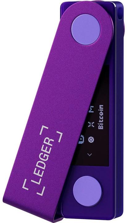Productafbeelding Ledger Nano X Amethist paars (Litecoin, Bitcoin, Cardano, Ether, Dogecoin, TRON, Ethereum Klassiek, Monero, Ripple, Bitcoin Cash, Stellaire)