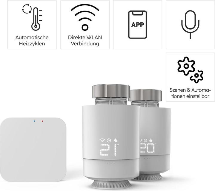 Productafbeelding Hama Slimme WLAN-verwarmingsregeling, 2x slimme radiatorthermostaat + regelcentrum
