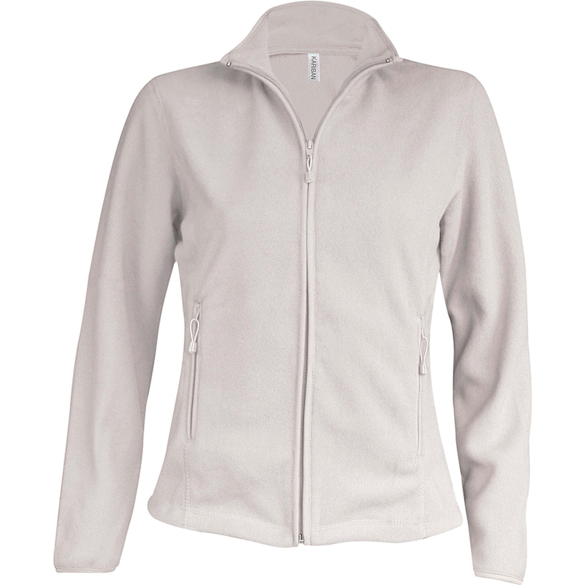 Kariban, Damen, Jacke, damenjacke micropolaire maureen (XL), Weiss, XL