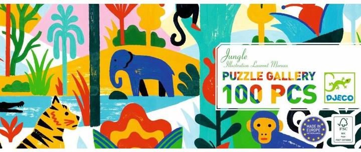 Immagine prodotto Djeco Puzzle Gallery Jungle 100 pezzi (100 pezzi)
