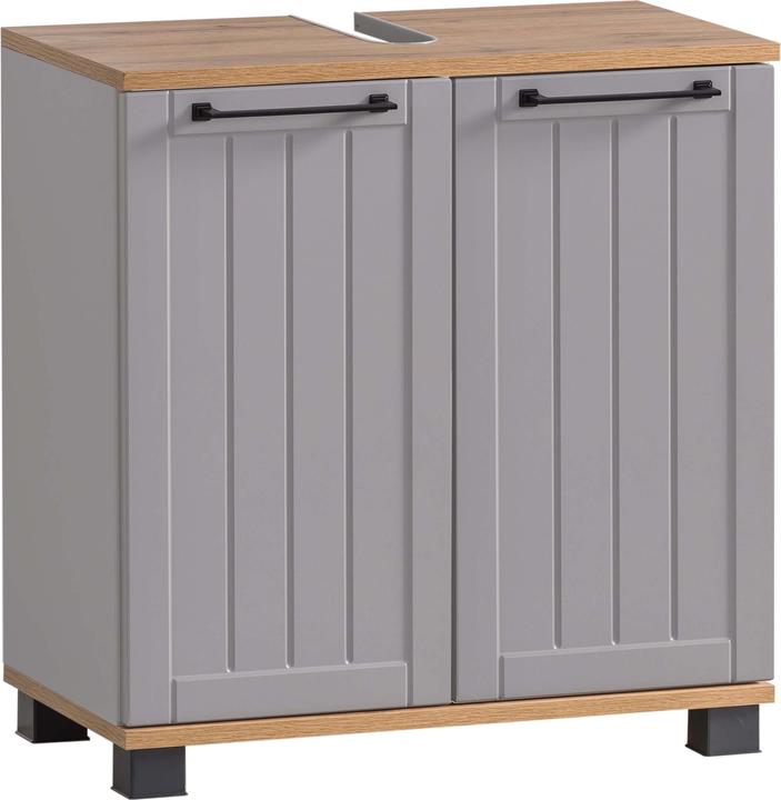 Platinum grey, oak country house decor