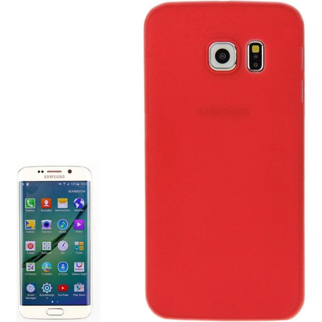 König Design Schutzhülle Case Ultra Dünn 0,3mm für Handy Samsung Galaxy S6 Edge Rot (Samsung Galaxy S6 Edge), Smartphone...