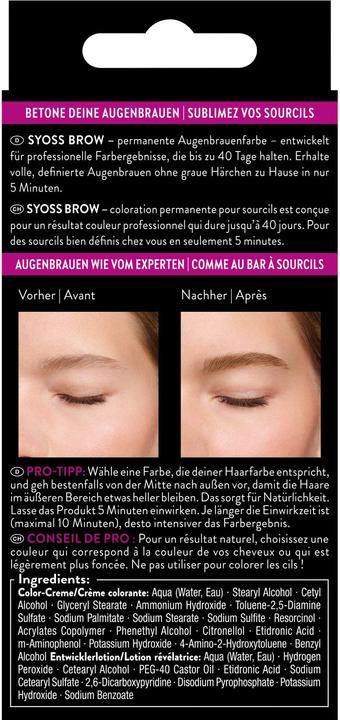 Image du produit Syoss Kit sourcils (Homme blond)