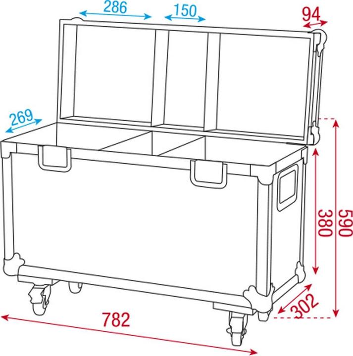 Produktbild DAP-Audio LCA-PHA3 Flightcase (Lichttechnik Case)