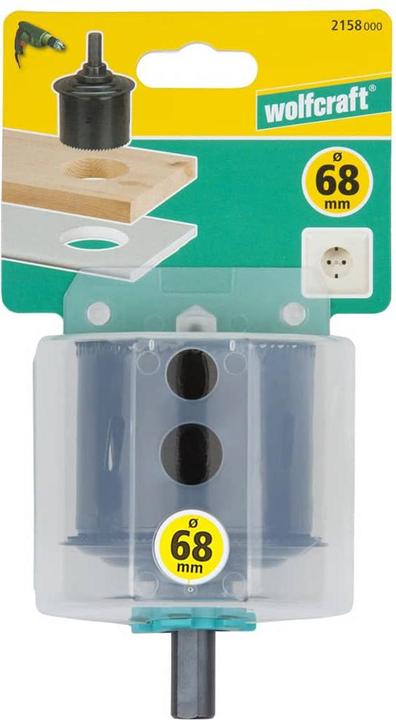 Produktbild wolfcraft 1 Lochsäge mit Auswerfer ø68 mm (12 mm)