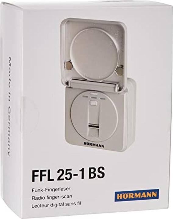 Produktbild Hörmann Funk-Fingerleser FFL BS für bis zu 25 Fingerabdrücke, Klappdeckel, grau (Keilriemen)