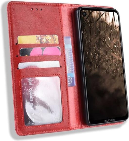 Image du produit MU Style Housse en cuir Vintage Style Bookcover (Motorola One Vision)