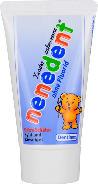 Dentinox Nenedent dentifricio per bambini senza fluoro in tubo stand-up da 50 ml (50 ml)