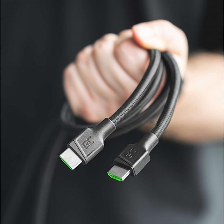 Produktbild GreenCell HDGC02 HDMI-Kabel 3 m HDMI Typ A (Standard) Schwarz (3 m, HDMI, 2.0b)