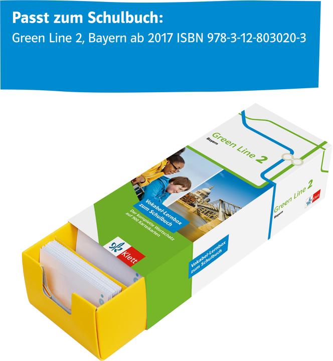 Produktbild Vokabel-Lernbox zum Schulbuch.Green Line 2 Bayern Klasse 6 (Deutsch, Klett Lerntraining, 2019)