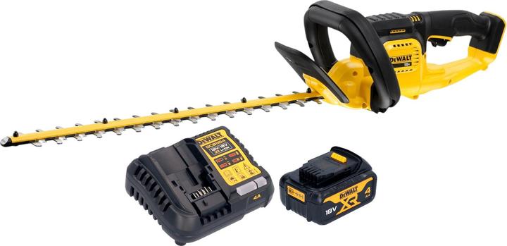 Produktbild DeWalt DCMHT 563 M1 Akku Heckenschere 18 V 55 cm + 1x Akku 4,0 Ah + Ladegerät (Akkubetrieb)