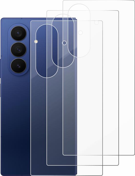 Actual product image Savvies 3x Smart Glass - 9H Hybrid Glass Screen Protector for Samsung Galaxy Z Fold 7 (Back) (3 pcs., Samsung Galaxy Z Fold7)