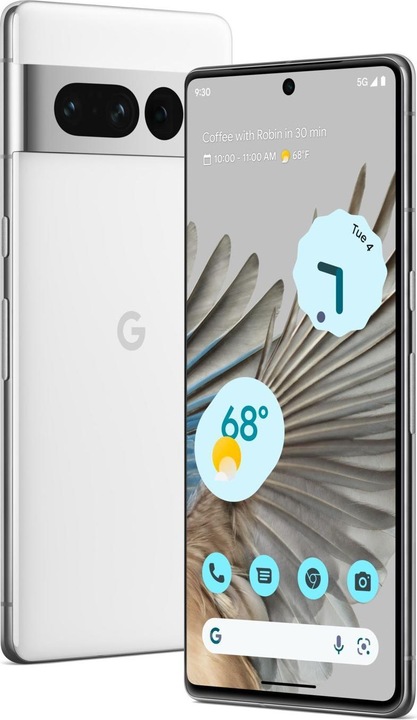 Google Pixel 7 Pro (128 Go, Blanc, 6.70", SIM + eSIM, 50 Mpx, 5G)