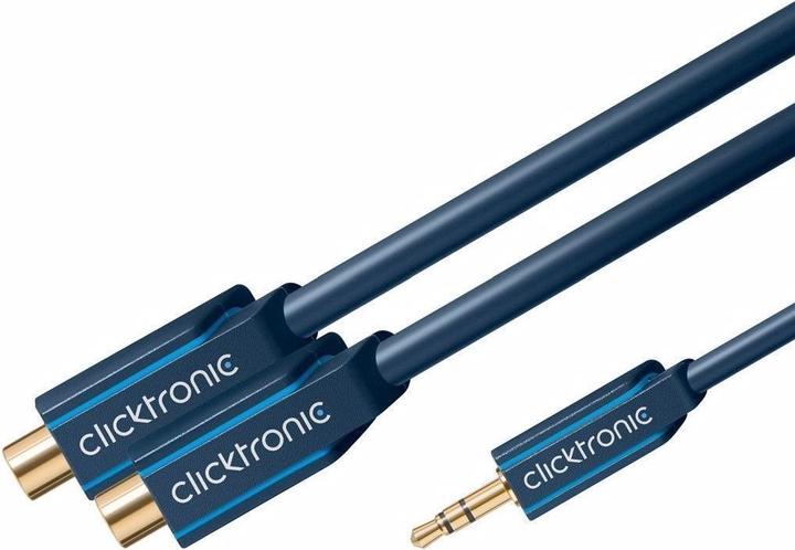 Actual product image Goobay MP3 Y-Adapter (0.10 m, Cinch, 3.5mm jack (AUX))