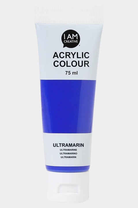 Produktbild I Am Creative Basic Acryl, Acrylfarbe auf Wasserbasis, 75 ml (Ultramarin, 75 ml)