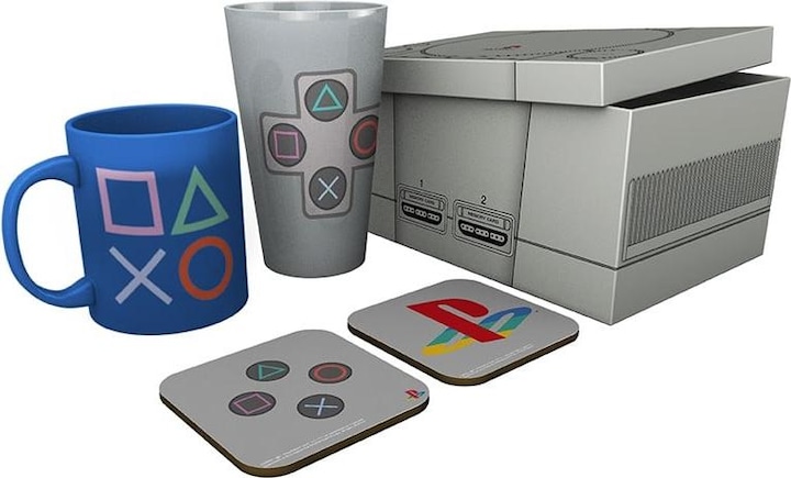 Actual product image ABYstyle Playstation Pack : Bicchiere / Tazza / 2 Sottobicchieri (1 x)
