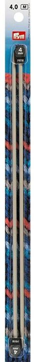 Produktbild Prym Stricknadeln 4.00 mm, Alu, 2 Stück, Grau