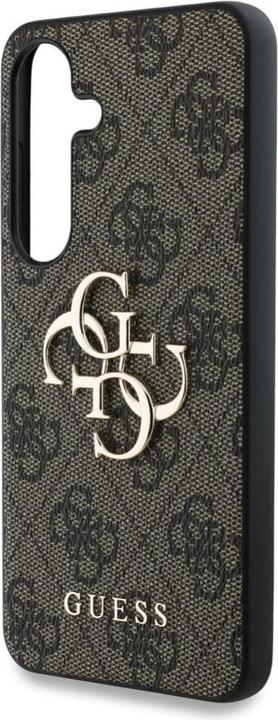Actual product image Guess PU 4G Metal Logo Case für Samsung Galaxy S25 - brown (Samsung Galaxy S25)