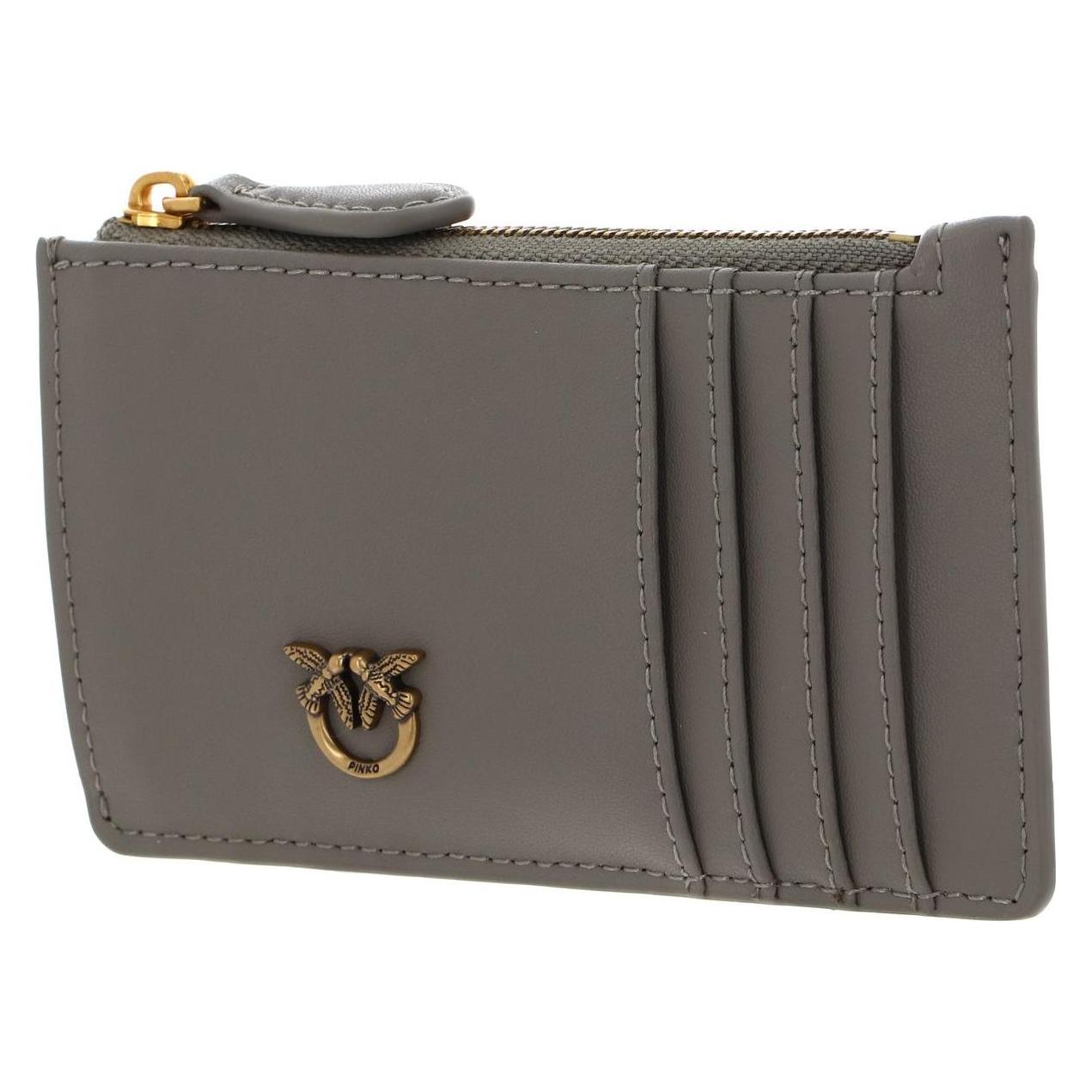 Pinko, Damen, Portemonnaie, Airone Cardholder, Braun