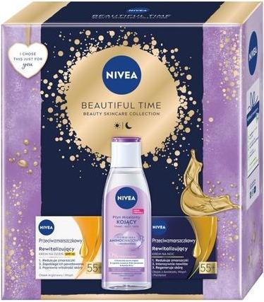 Produktbild NIVEA Niveaset Beautiful Time Micellar Liquid 200ml, Tagescreme 50ml, Nachtcreme 50ml (Gesichtspflege set)