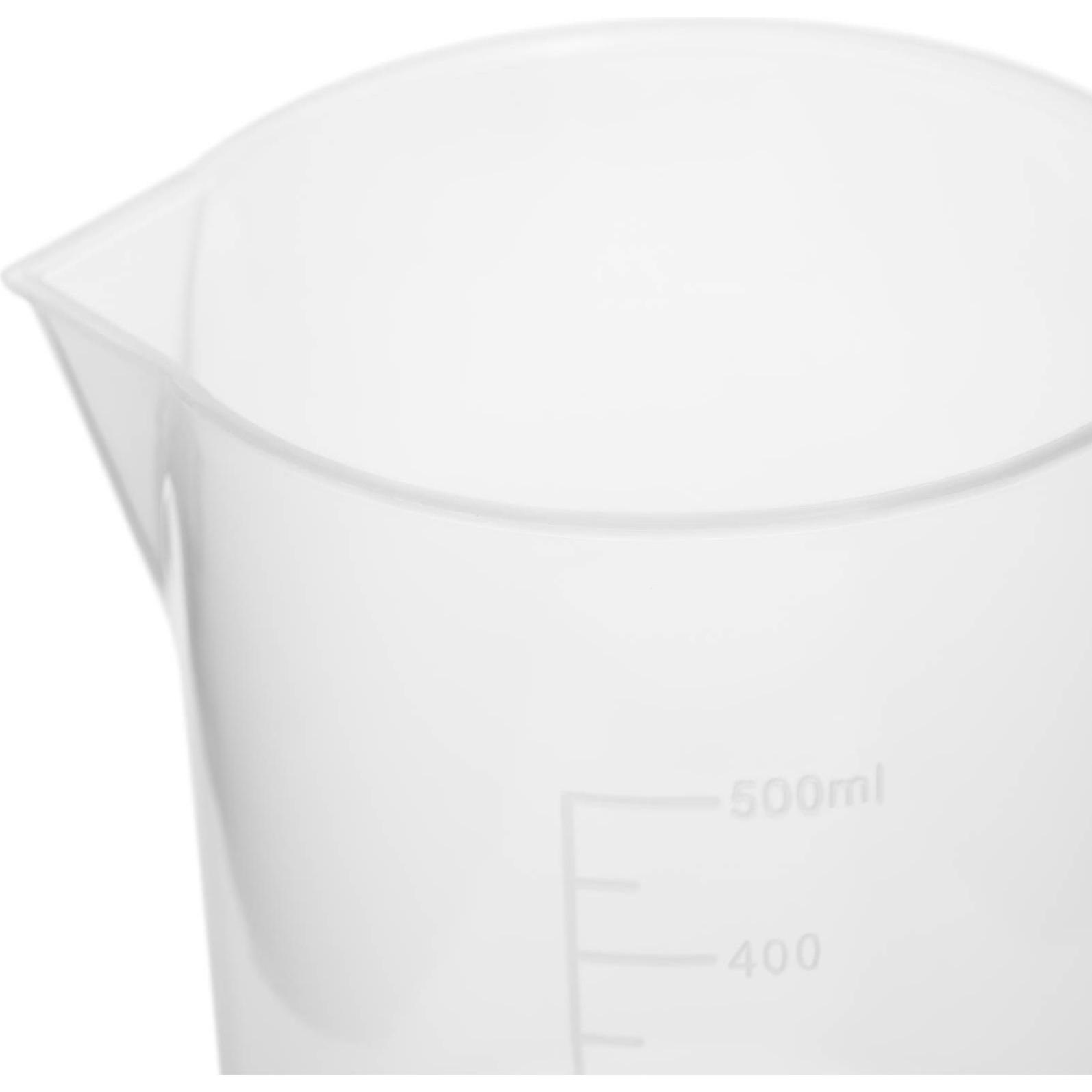 Thumbnail - Steinberg, Laborbedarf, Messbecher Labormessbecher Plastik Dosierhilfe Kunststoff 500 ml 10 Stück