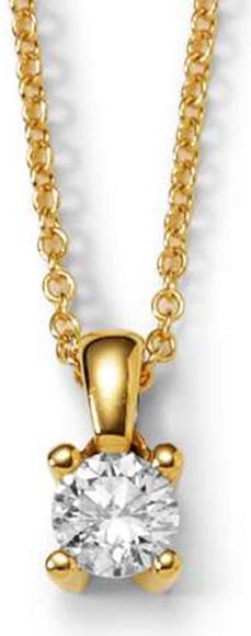 Image du produit Natsumi Schmuck Pendentif diamant or jaune 18K/750 0.10 ct H si (750/18 K Or jaune)