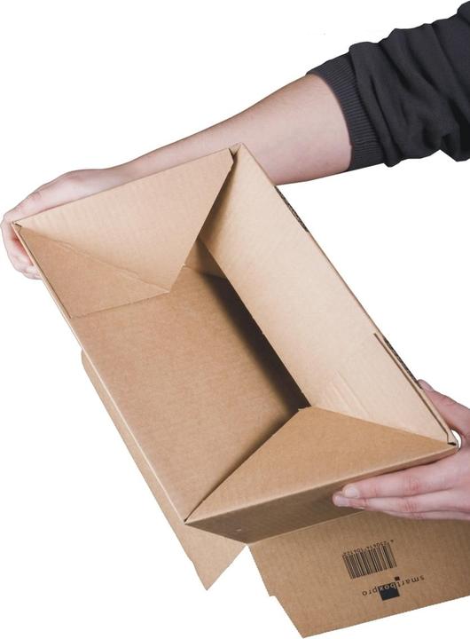 Produktbild Smartboxpro Verpackungskarton 22x33,5x8-19cm VE=10 Stück braun (10 x)