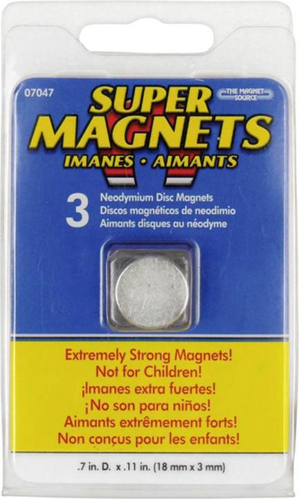 Actual product image Eneroid BLANKO Neodymium magnet set 3 pieces 18 x 3 mm (3 x)