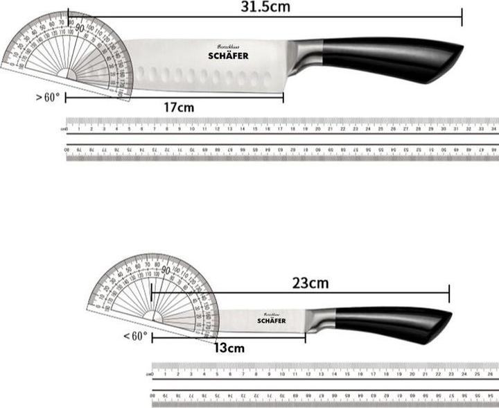 Produktbild Schäfer IT-Systems Messer Set Messerblock Kochmesser-Set Messerhalter Messerständer