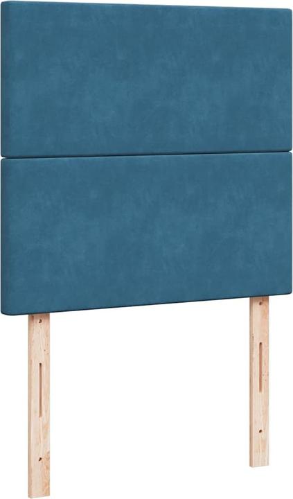 Image du produit vidaXL Ottoman-lit avec matelas bleu foncé 180x200 cm velours (180 x 200 cm)