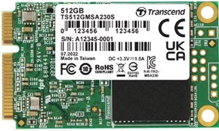 Image du produit Transcend 512GB MSATA SSD SATA3 3D TLC (512 Go, mSATA)