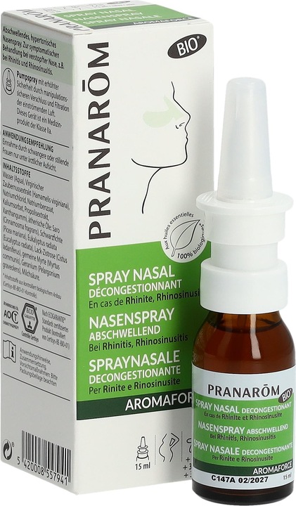 Immagine prodotto Pranarom Aromaforce spray nasale organico 15 ml (1 Pezzo/i)