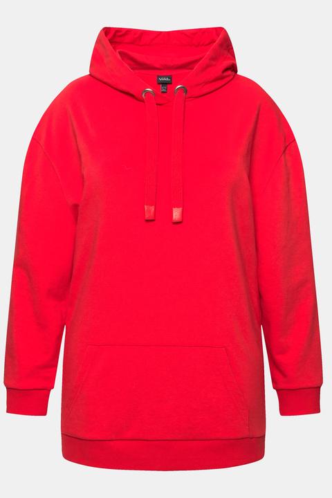 Image du produit Ulla Popken Sweat-shirt à capuche oversized, manches longues et message imprimé (54)