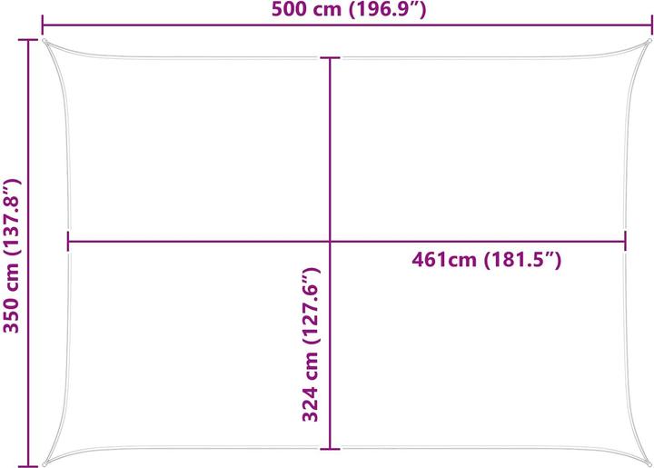 Produktbild vidaXL Outdoor Sonnenschutz Markise (500 x 350 cm)